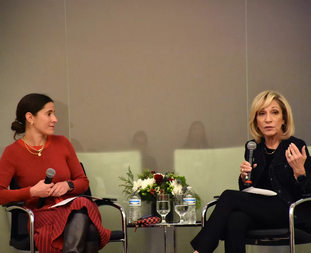 Megan Ortiz hosts Andrea Mitchell