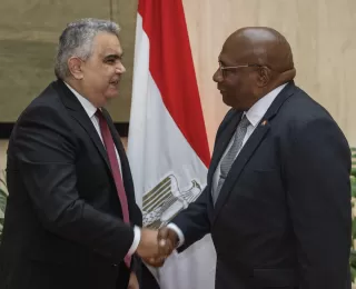 Charles Hooper and Motaz Zahran, Ambassador of Egypt